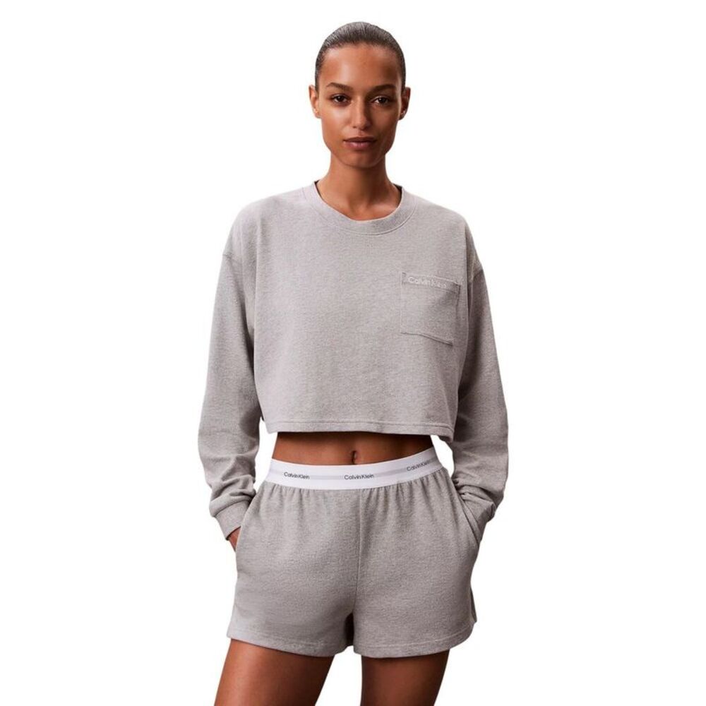 Calvin Klein Underwear Gray Cotton Bottoms Women's Sleepwear